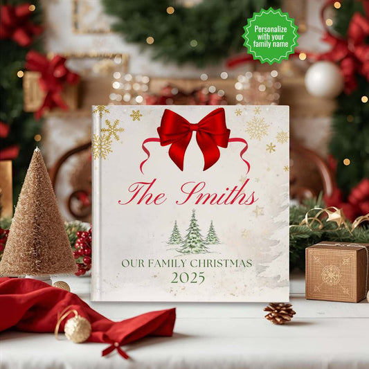 Personalized Christmas Memory Book: Family Keepsake Journal