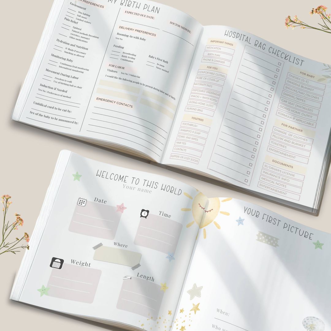 Personalized Pregnancy Journal - Baby Memory Book