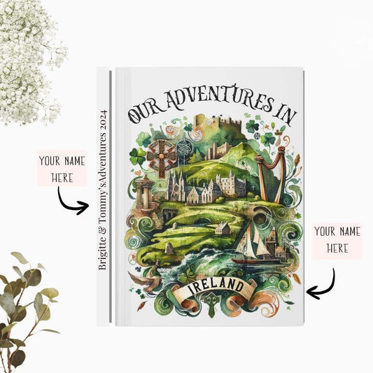 Personalized Ireland Travel Journal: Vacation Keepsake Notebook