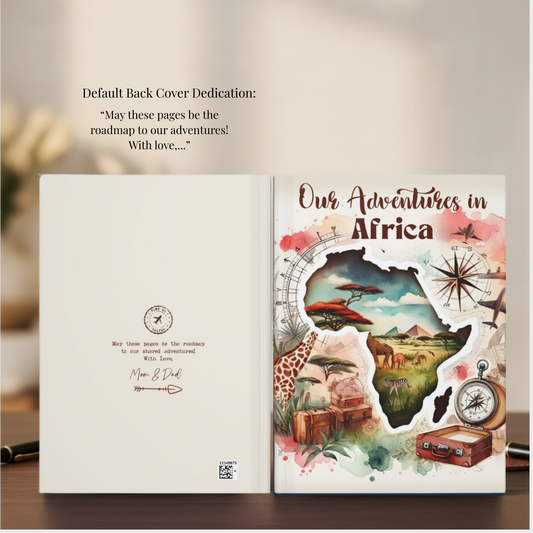Personalized Africa Travel Journal: Safari Adventure Keepsake