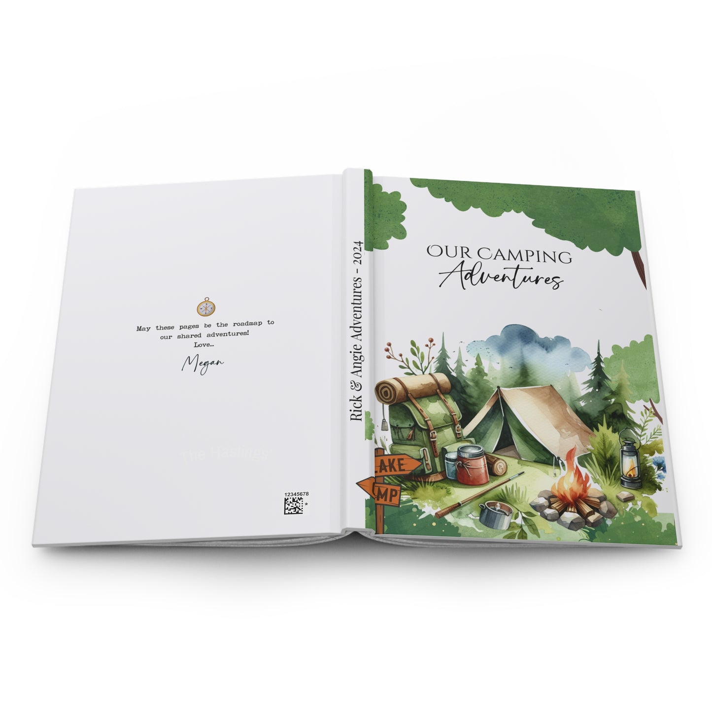 Personalized Camping Travel Journal: Adventure Keepsake Book