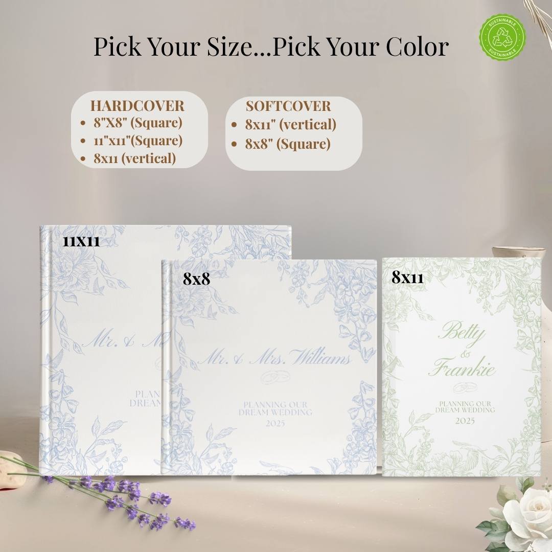 Personalized Wedding Planner Book - Keepsake Wedding Organizer