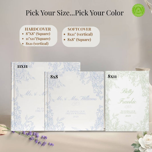 Personalized Wedding Planner Book - Keepsake Wedding Organizer