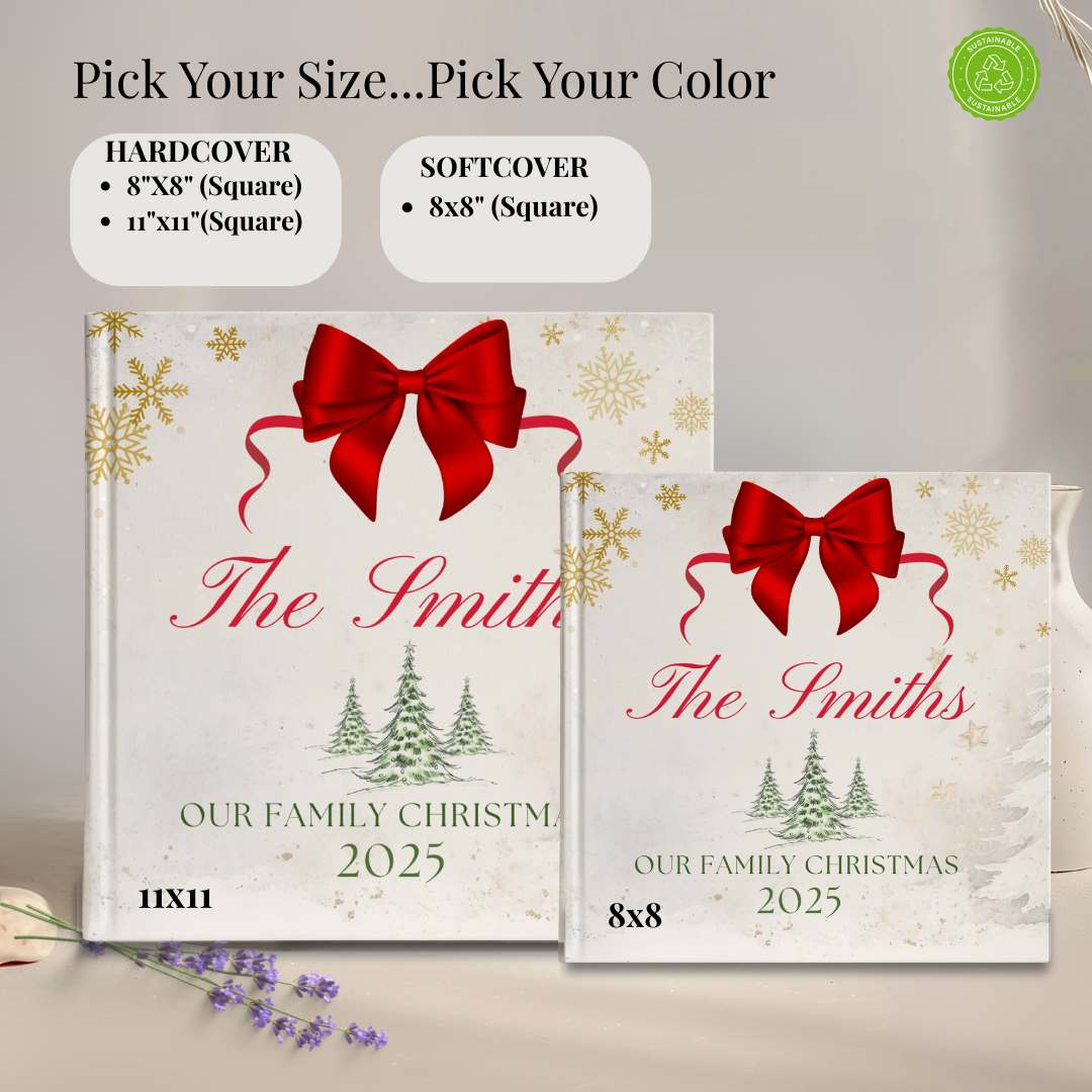 Personalized Christmas Memory Book: Family Keepsake Journal