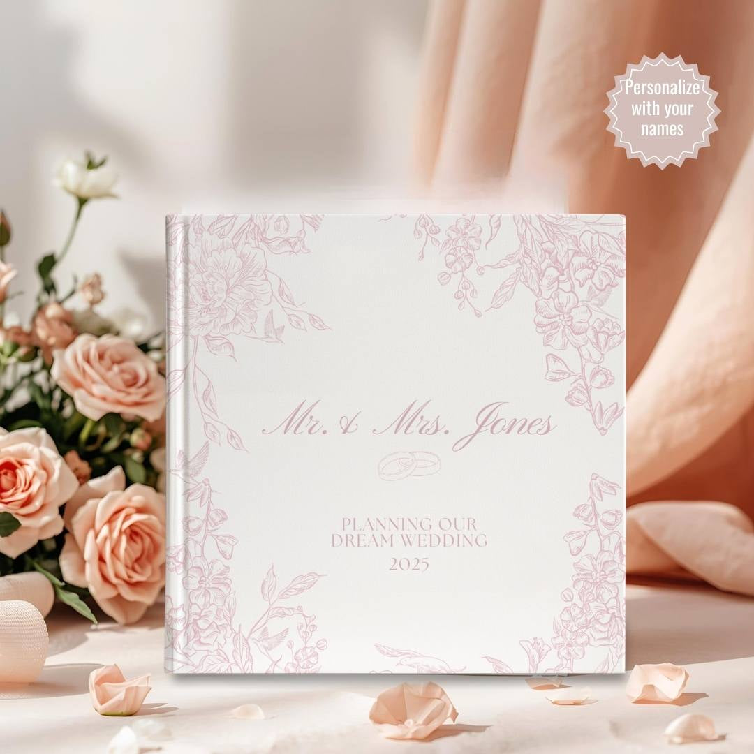 Personalized Wedding Planner Book - Keepsake Wedding Organizer