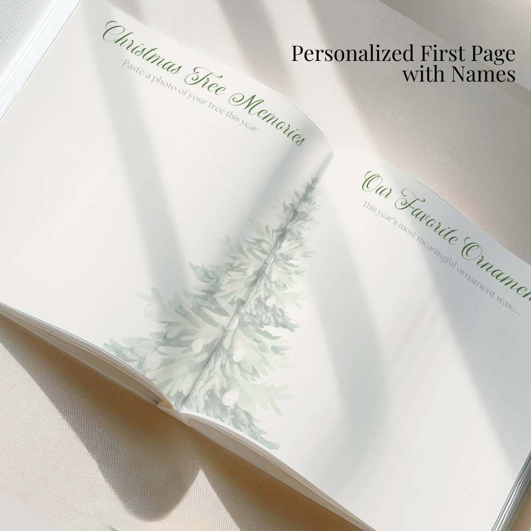Personalized Christmas Memory Book: Family Keepsake Journal