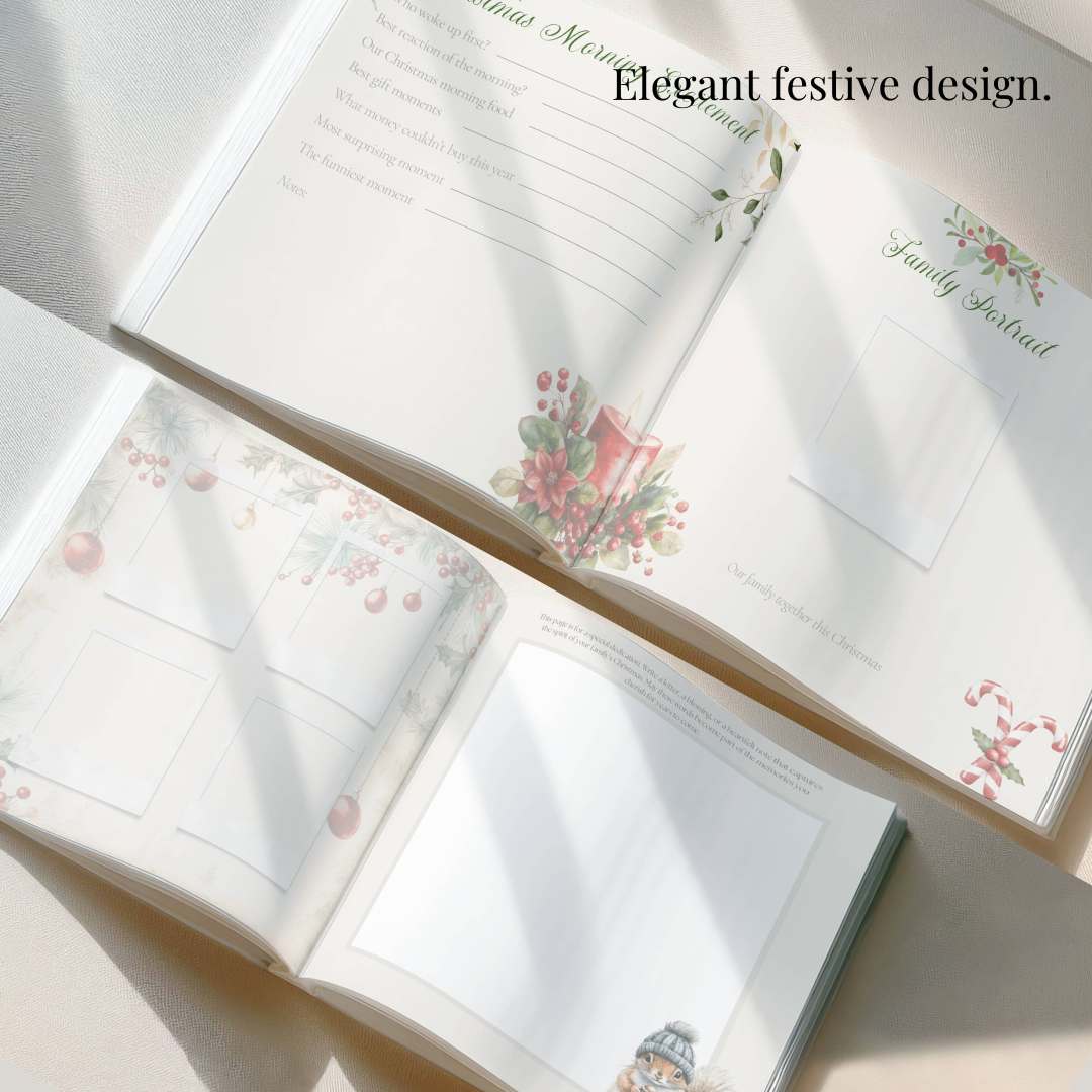 Personalized Christmas Memory Book: Family Keepsake Journal