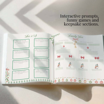 Personalized Christmas Memory Book: Family Keepsake Journal