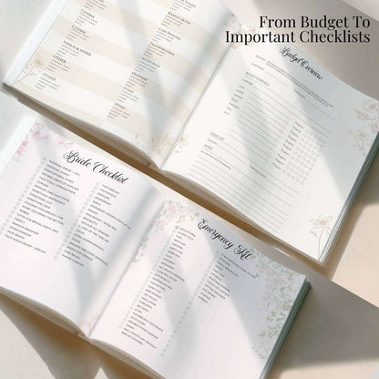 Personalized Wedding Planner Book - Keepsake Wedding Organizer