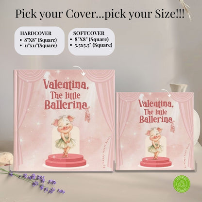 Personalized Ballerina Book For Girls - The Little Pig Who Dreamed to Dance