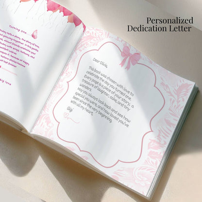 My First Birthday Book - Personalized Baby Book Blue and Pink Editions