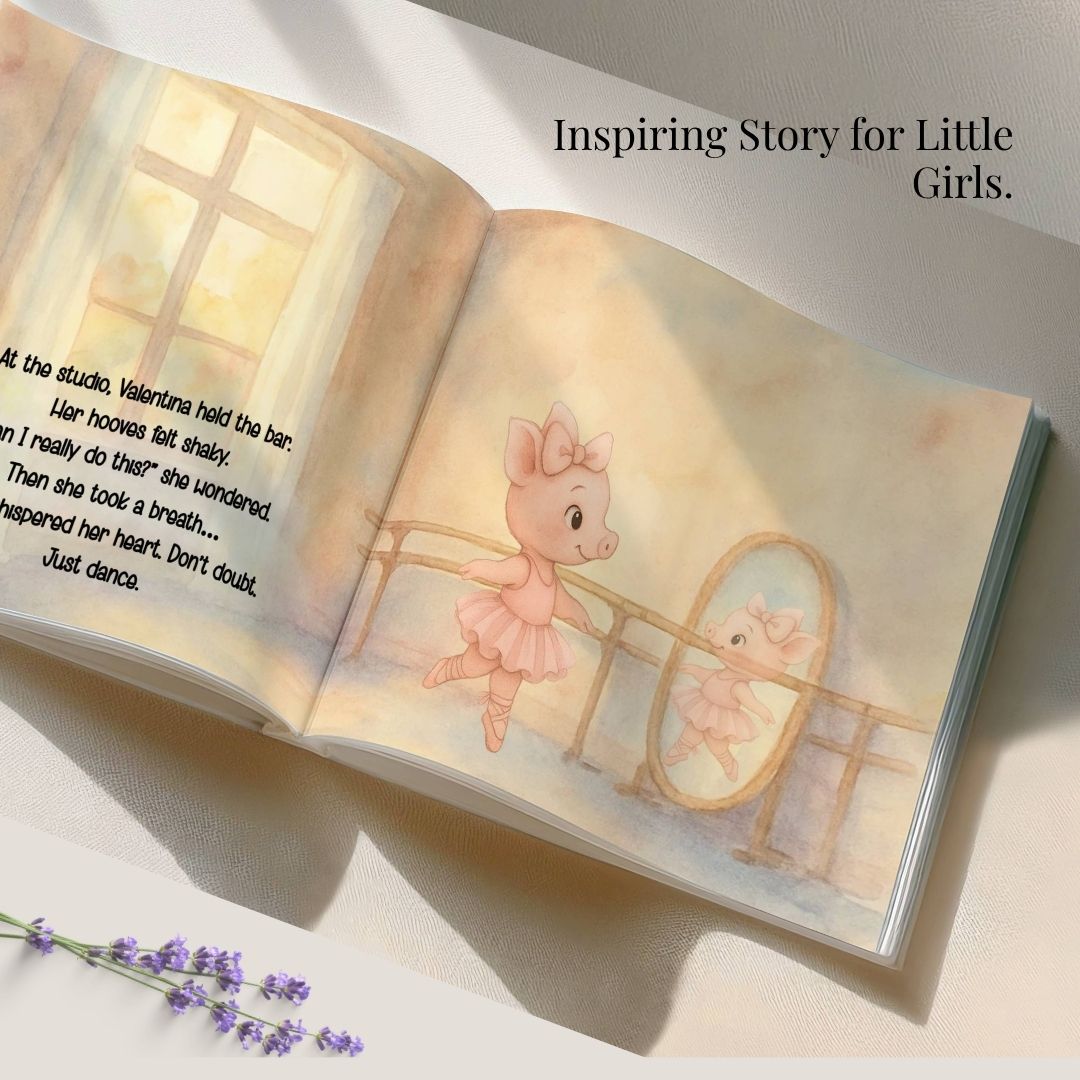 Personalized Ballerina Book For Girls - The Little Pig Who Dreamed to Dance
