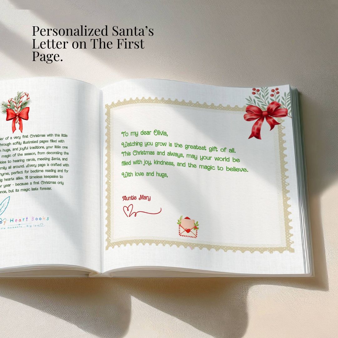 My First Christmas - Personalized Baby Book