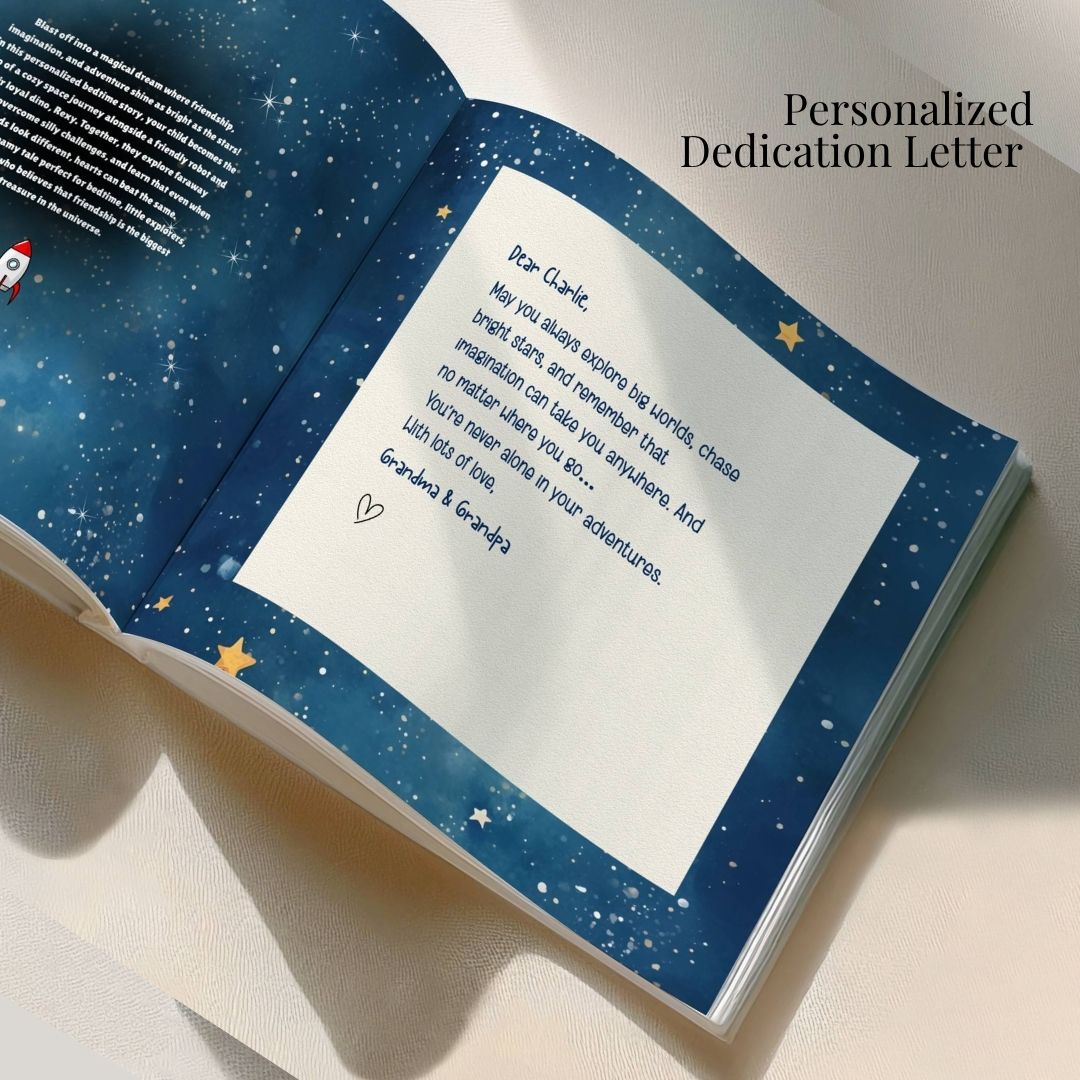 Personalized Children Book fo Boys : Leo Goes to Mars | Space Lovers Gift