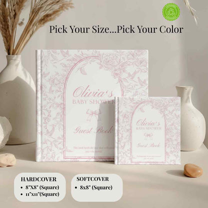Personalized Baby Shower Guest Book - Baby Shower Gift