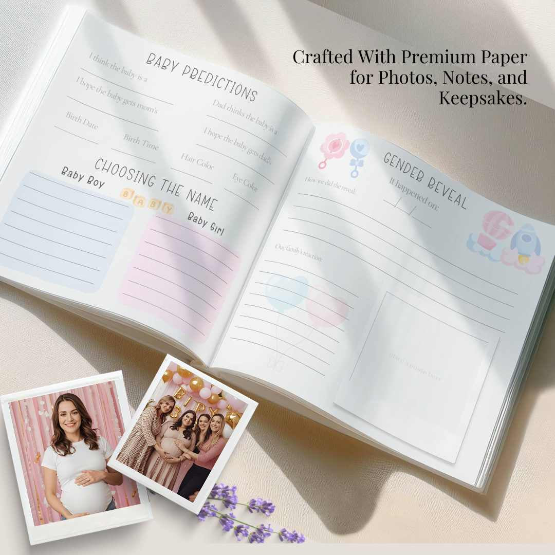 Personalized Baby Shower Guest Book - Baby Shower Gift