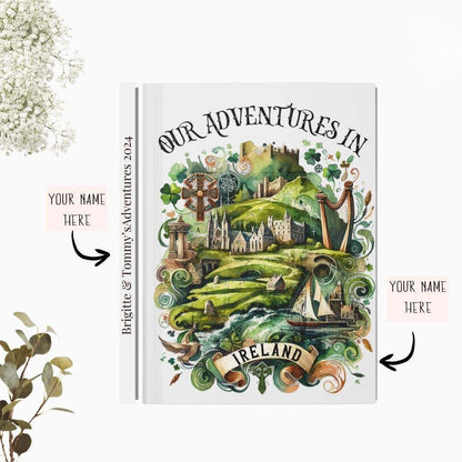 Personalized Ireland Travel Journal: Vacation Keepsake Notebook