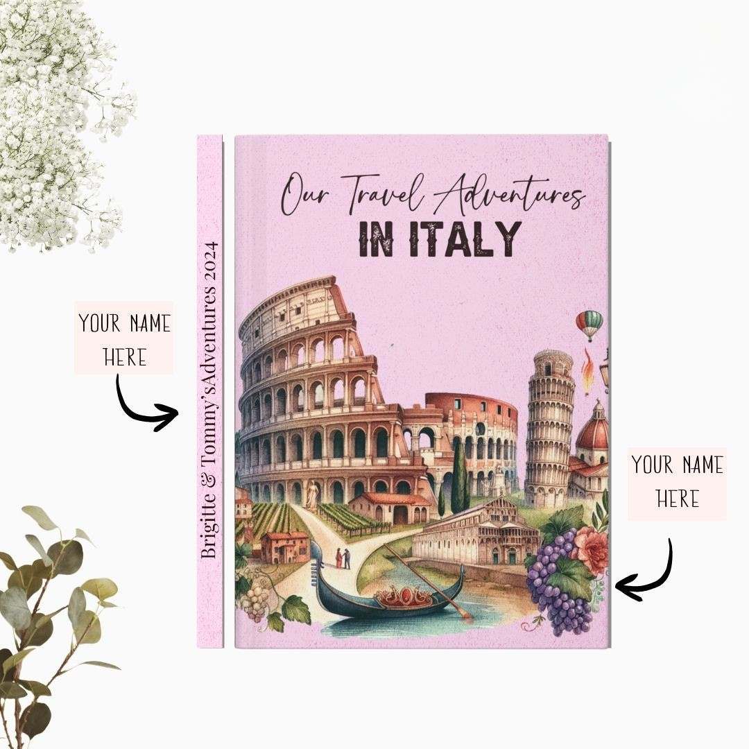 Personalized Italy Travel Journal: Vacation Keepsake Notebook