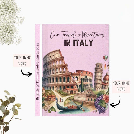 Personalized Italy Travel Journal: Vacation Keepsake Notebook