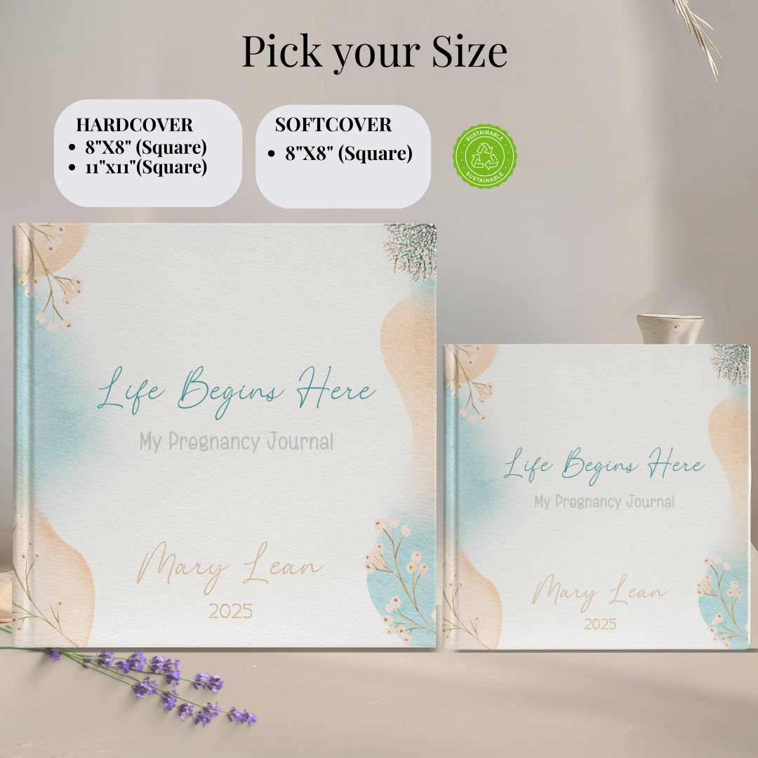 Personalized Pregnancy Journal - Baby Memory Book