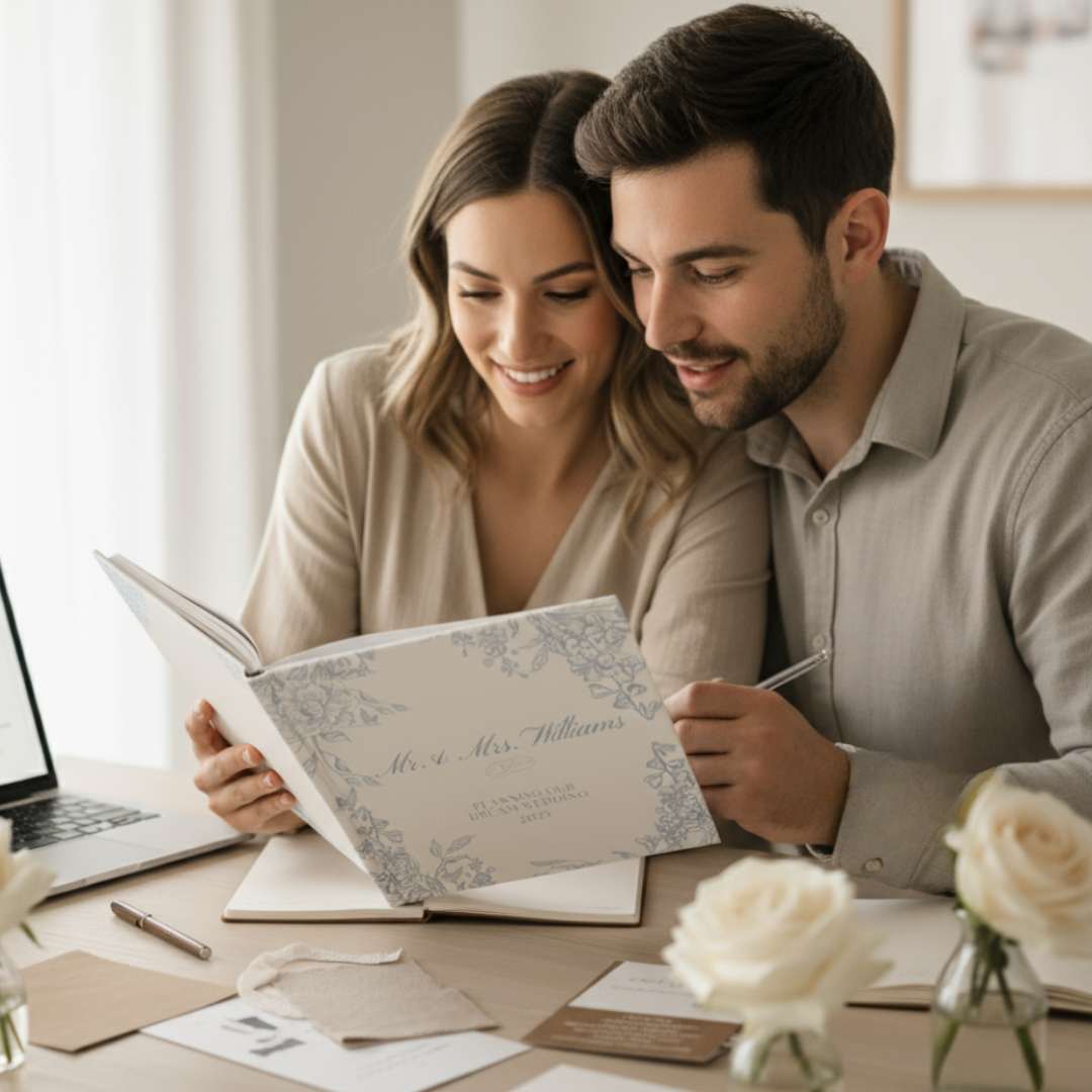 Personalized Wedding Planner Book - Keepsake Wedding Organizer