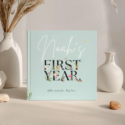First Year Baby Memory Book - Baby 1st Year Keepsake