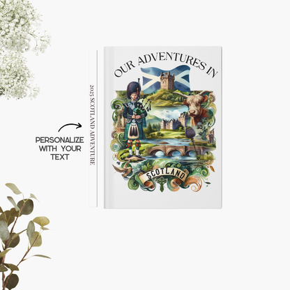 Personalized Scotland Travel Journal: Vacation Keepsake Notebook