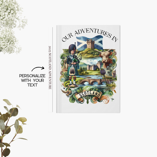 Personalized Scotland Travel Journal: Vacation Keepsake Notebook