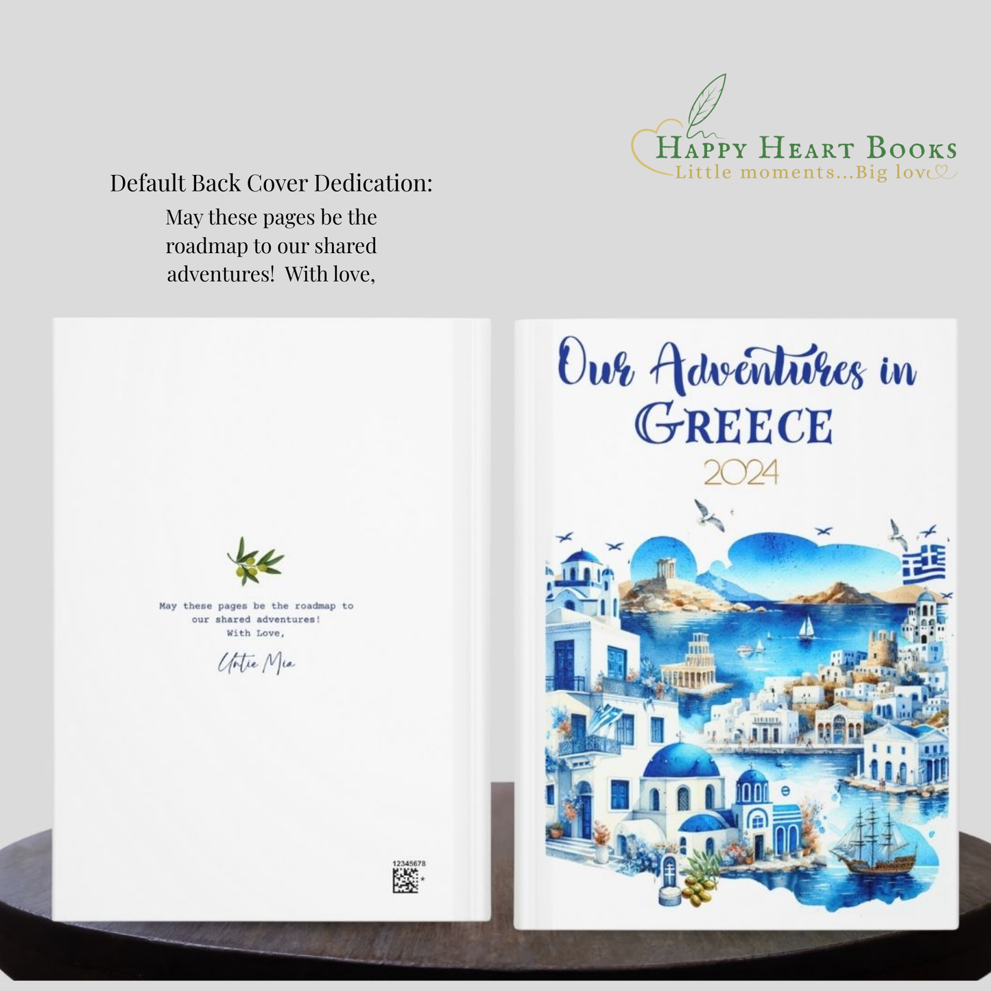 Personalized Greece Travel Journal: Greece Vacation Adventures Keepsake