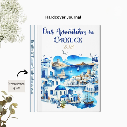 Personalized Greece Travel Journal: Greece Vacation Adventures Keepsake