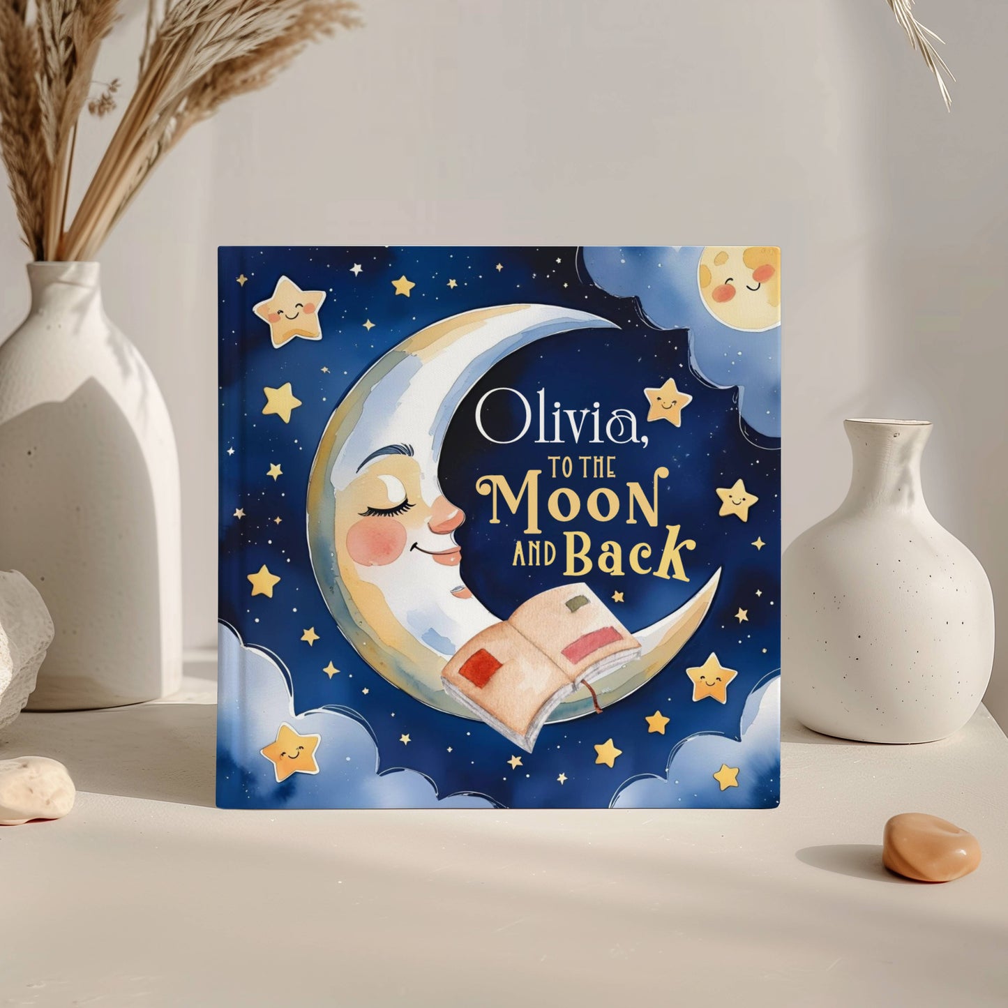 “To the Moon and Back” : Personalized Baby Book