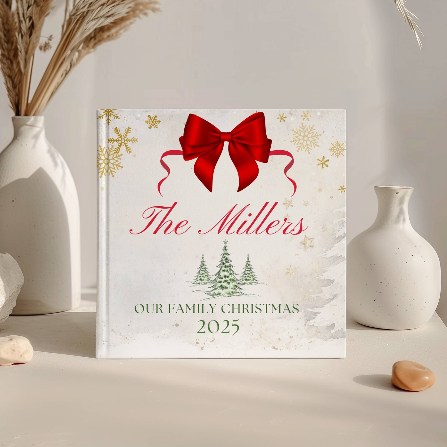 Personalized Christmas Memory Book: Family Keepsake Journal