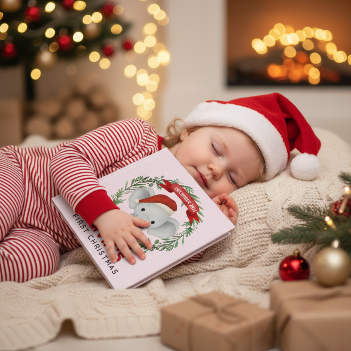 My First Christmas - Personalized Baby Book