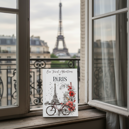 Personalized Paris Travel Journal: Choose Between Two Colors
