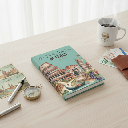 Personalized Italy Travel Journal: Vacation Keepsake Notebook
