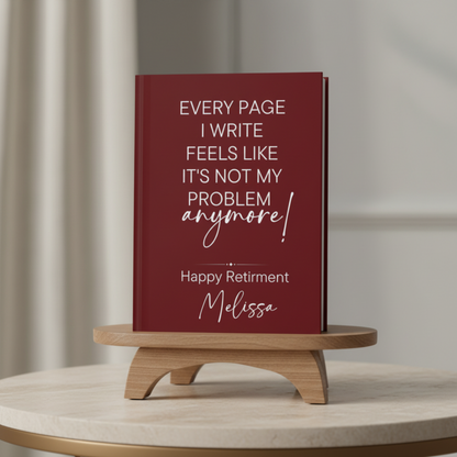 Personalized Retirement Journal - New Beginning Journal