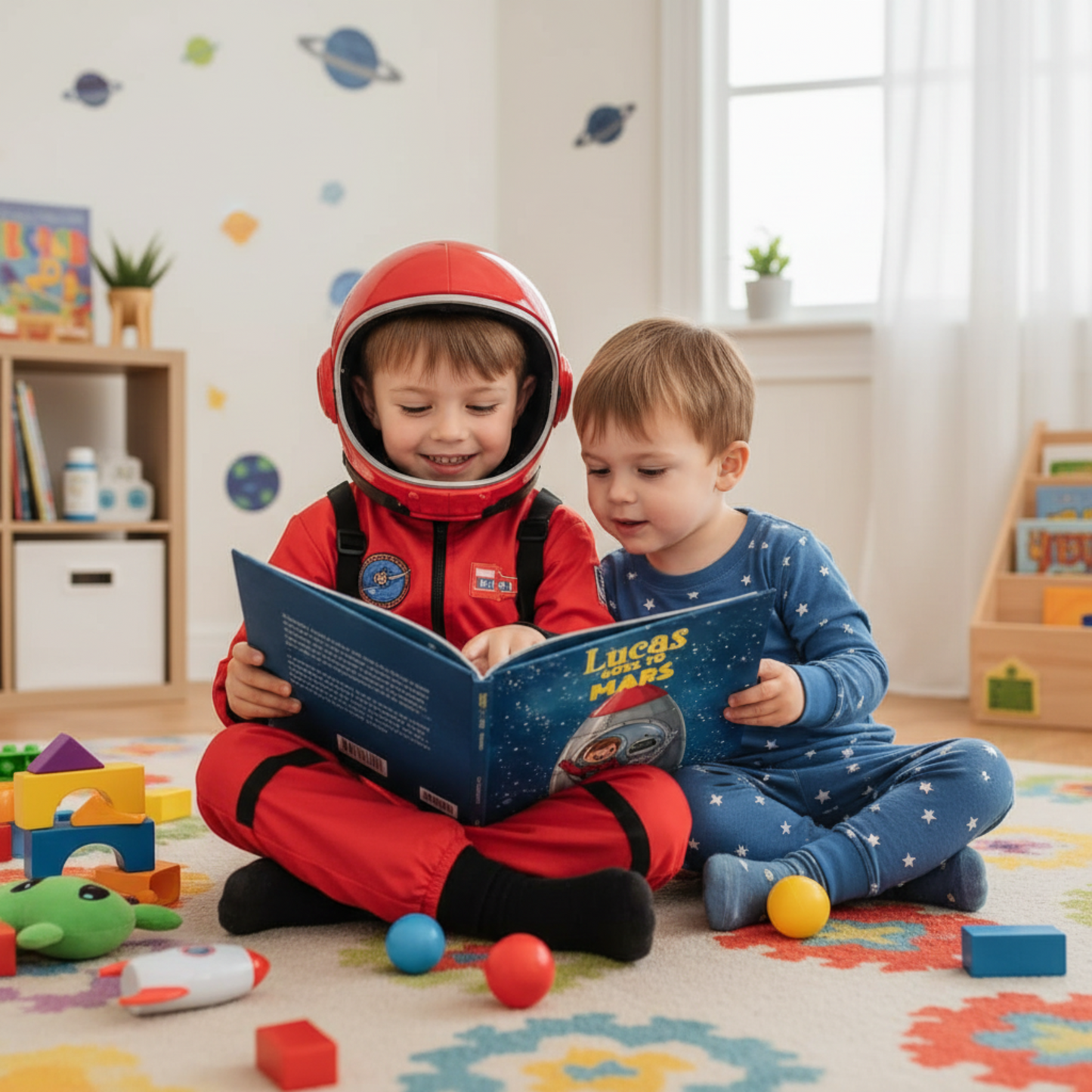 Personalized Children Book fo Boys : Leo Goes to Mars | Space Lovers Gift