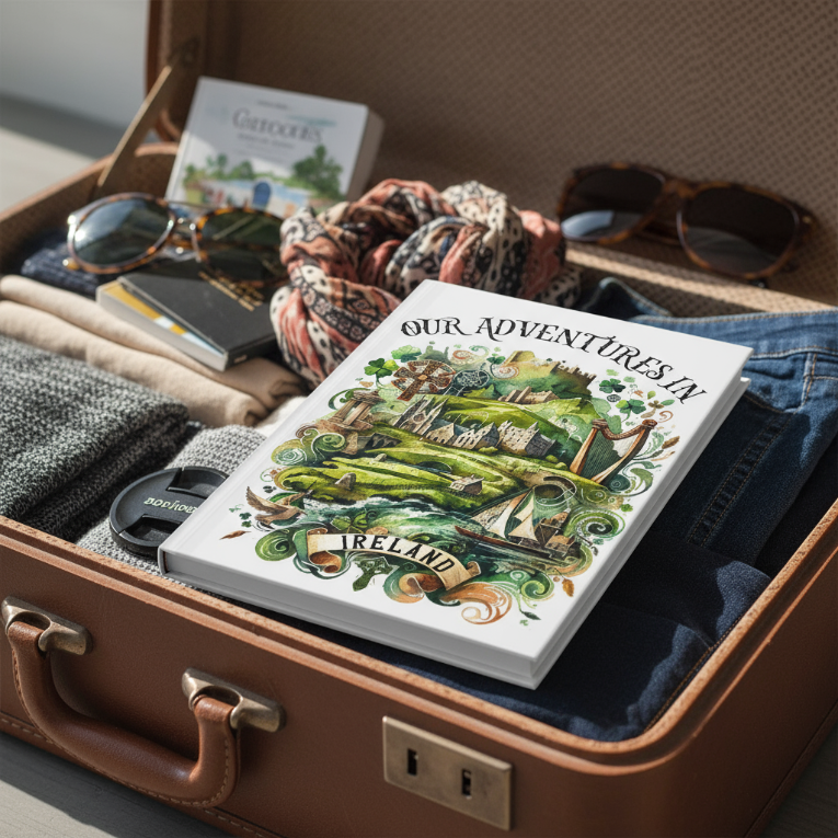 Personalized Ireland Travel Journal: Vacation Keepsake Notebook
