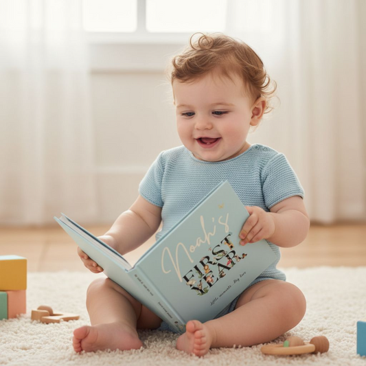 First Year Baby Memory Book - Baby 1st Year Keepsake