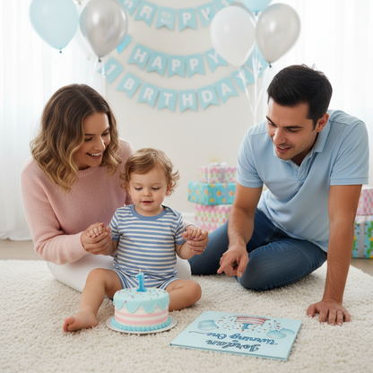 My First Birthday Book - Personalized Baby Book