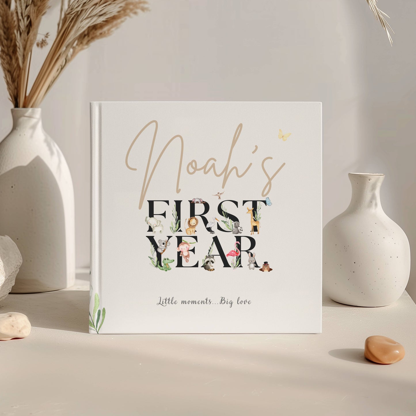 First Year Baby Memory Book - Baby 1st Year Keepsake