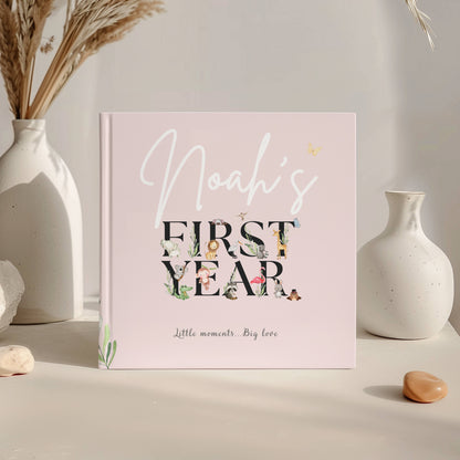 First Year Baby Memory Book - Baby 1st Year Keepsake