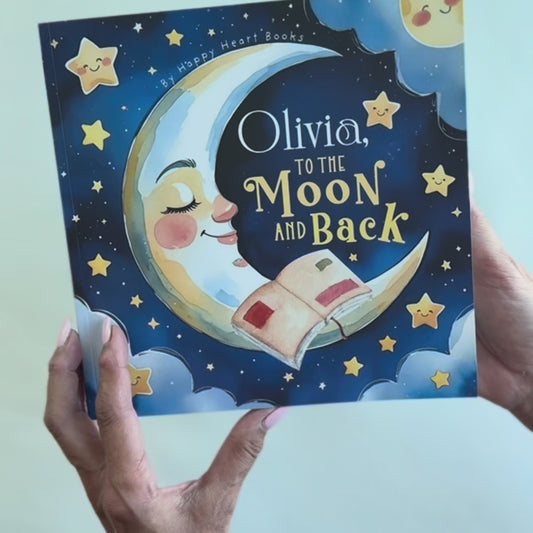 “To the Moon and Back” : Personalized Baby Book